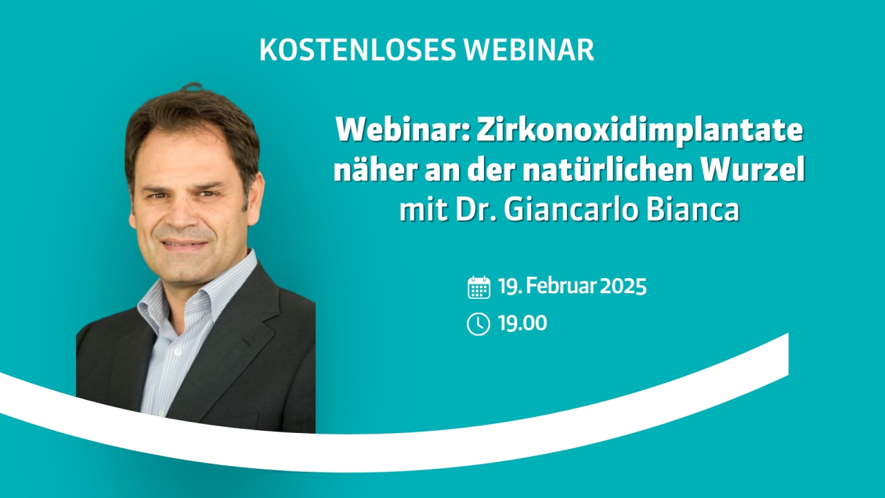 Webinar: am Mittwoch, 19. Februar 2025 mit Dr. Giancarlo Bianca